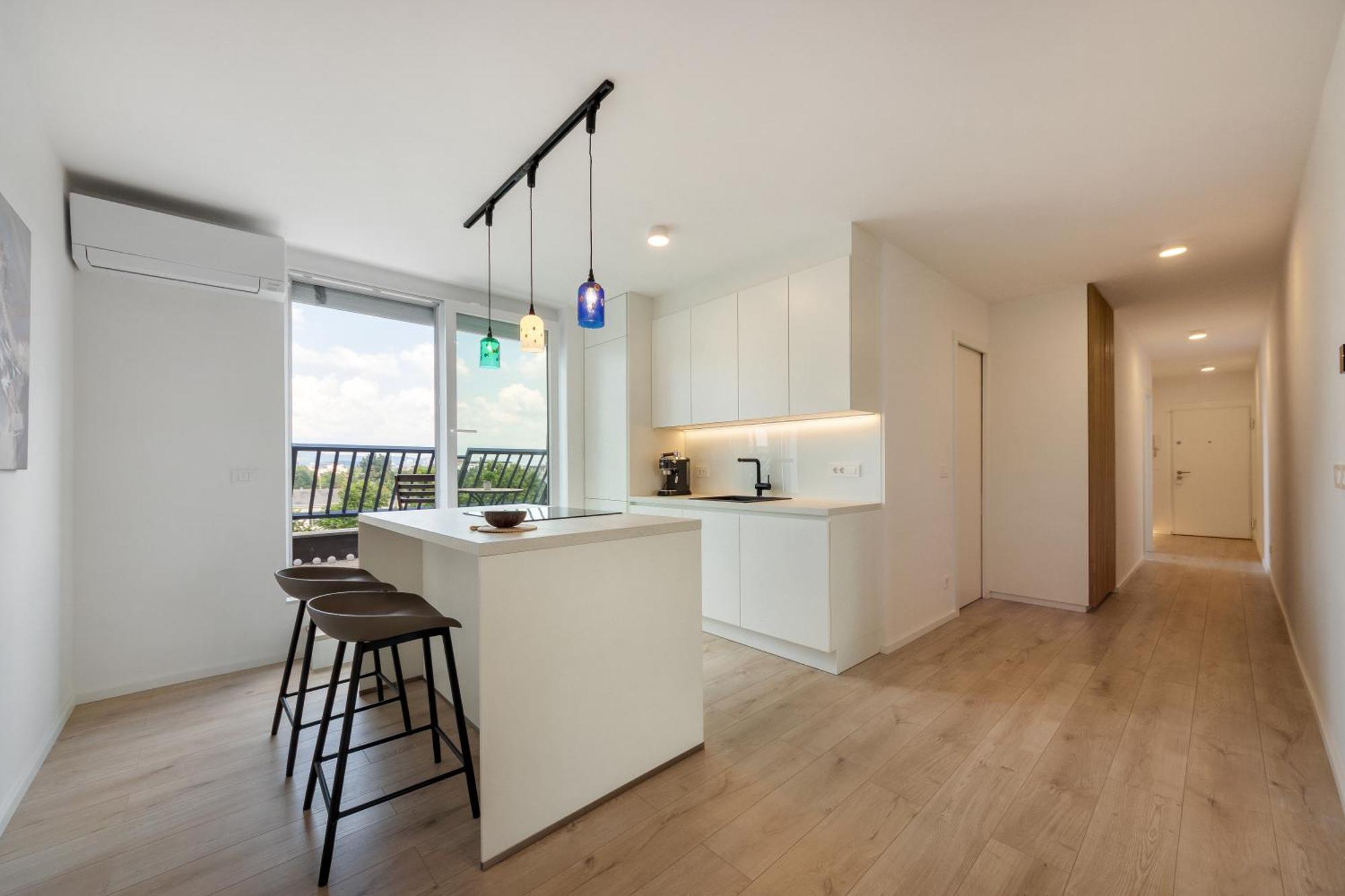 Luxe Penthouse With A Castle View Любляна Екстериор снимка